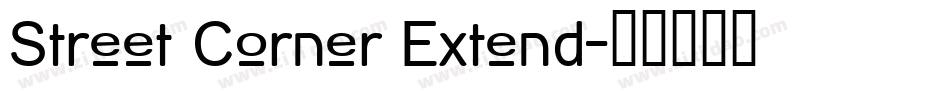 Street Corner Extend字体转换